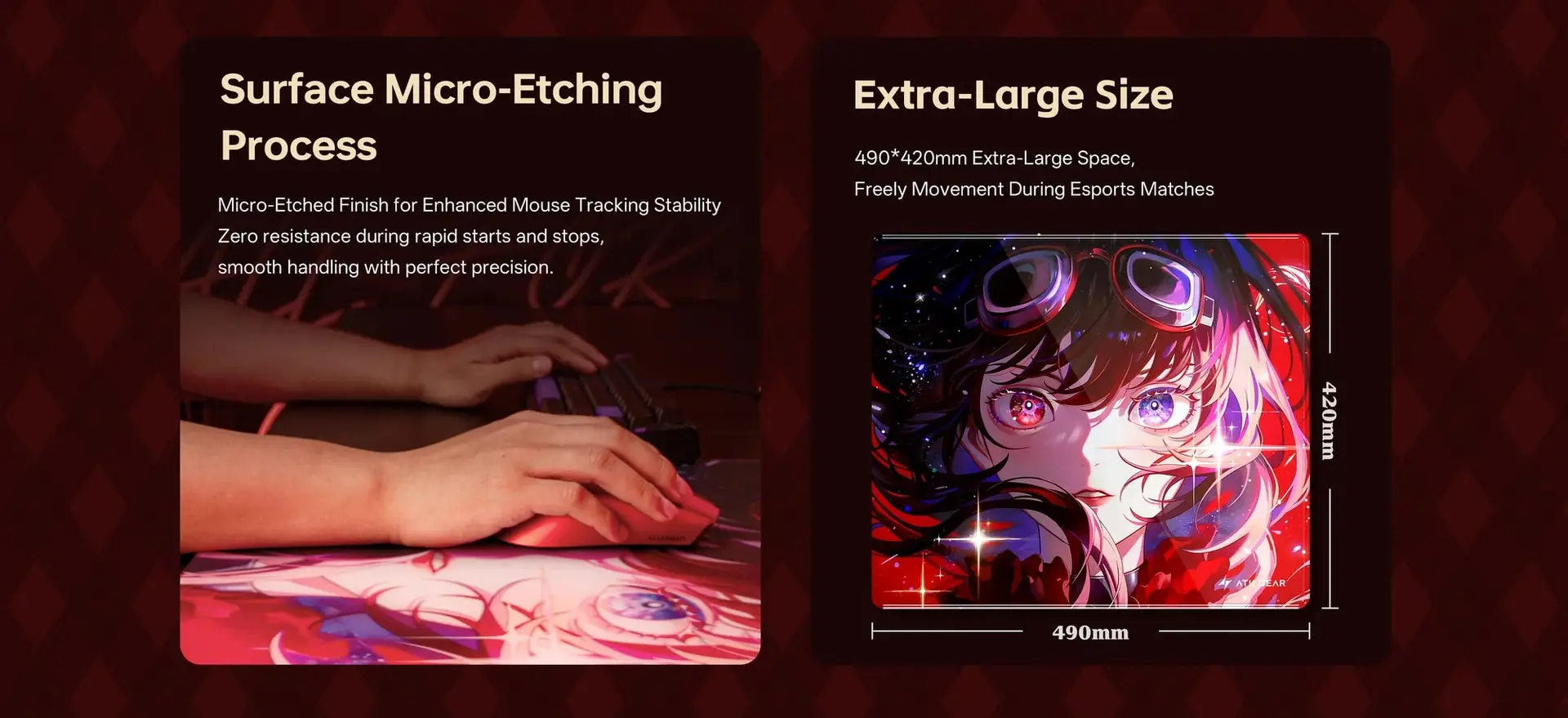 ATK Crimson Limited Edition Glass MousePad