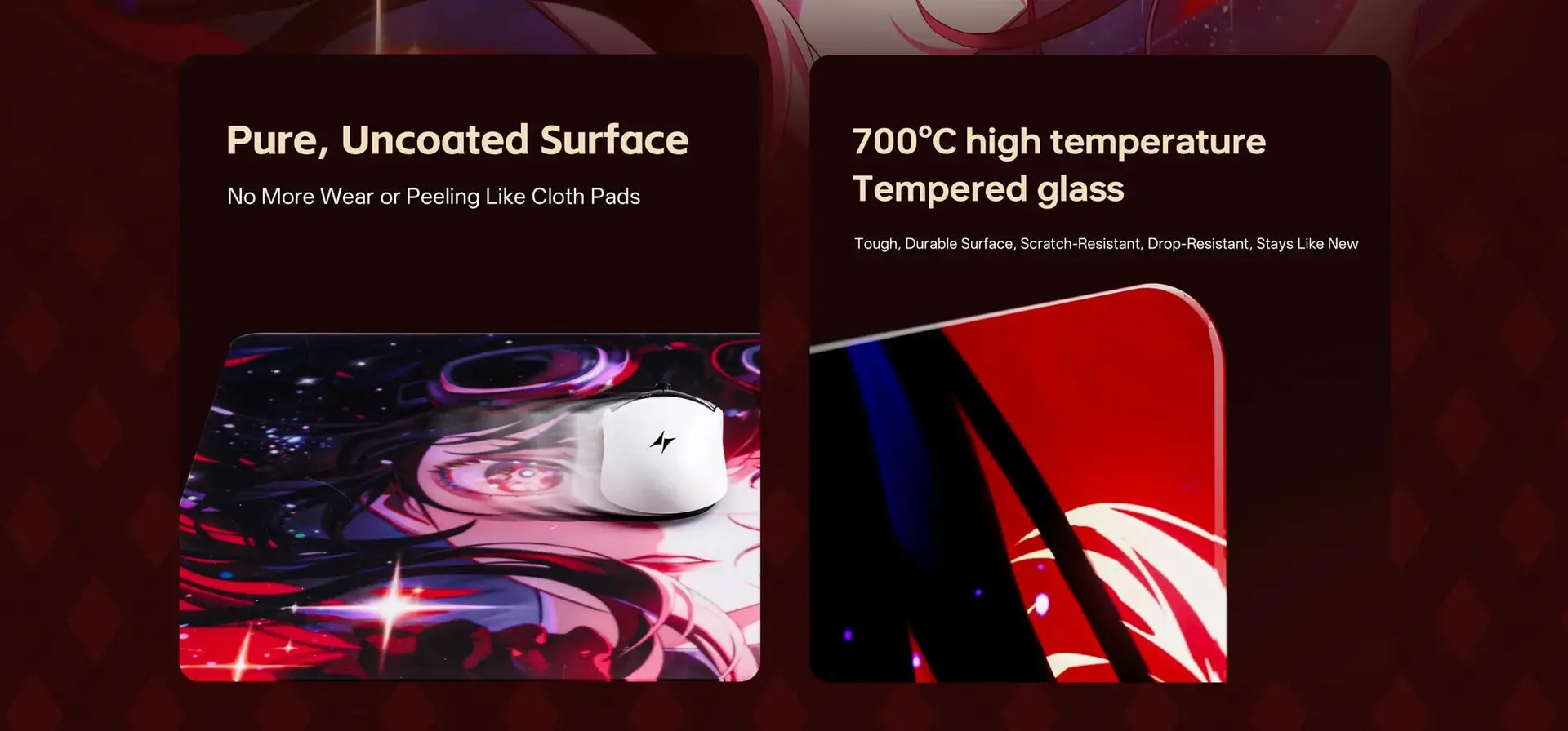 ATK Crimson Limited Edition Glass MousePad